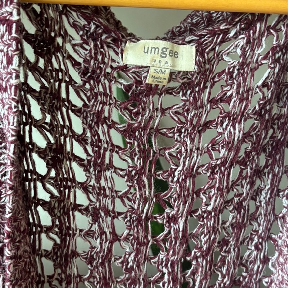 Umgee Loose Weave Open Ruana Poncho - Picture 2 of 4